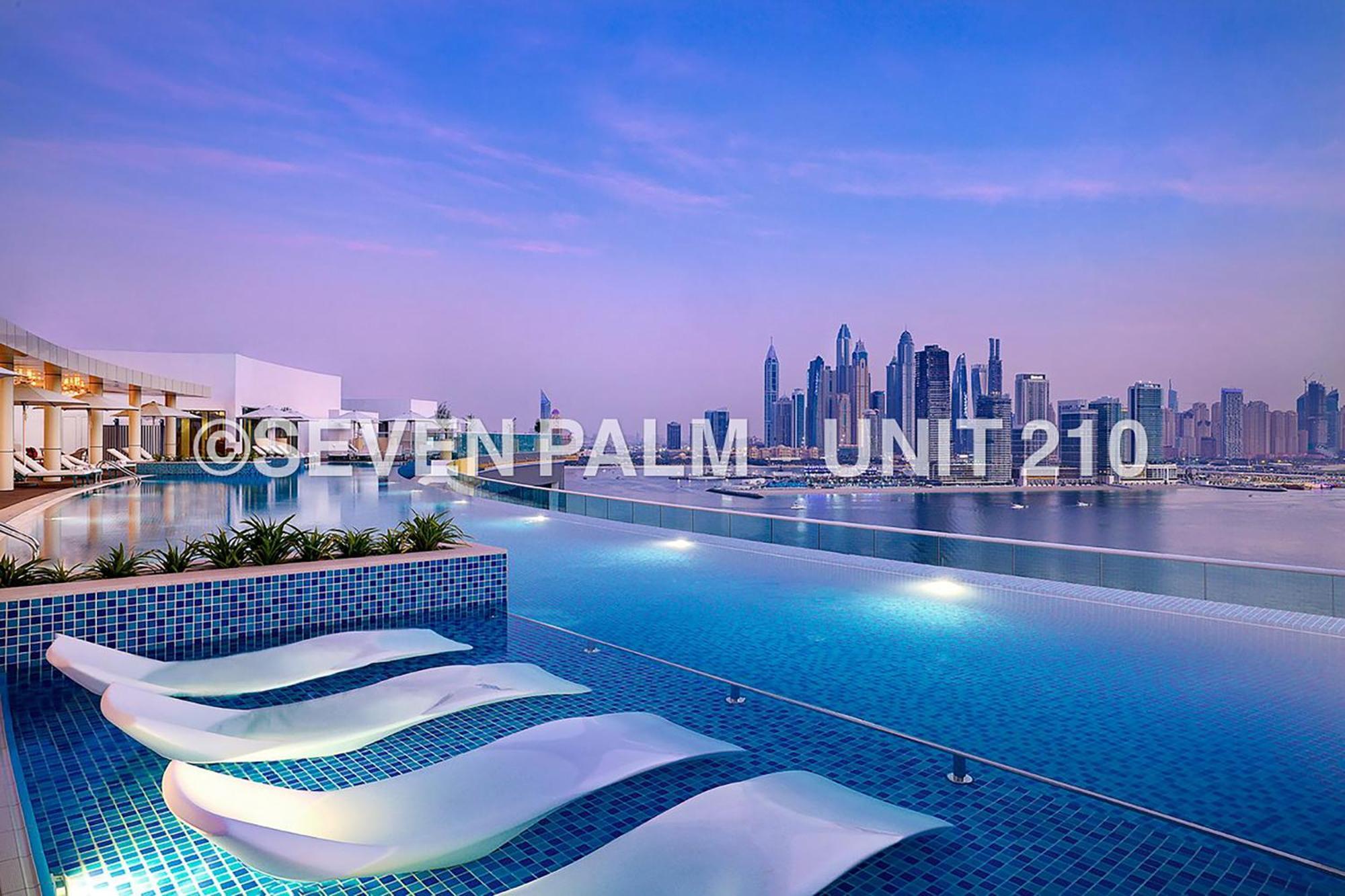 Luxus-Studio Mit Private Beach In Top-Lage, Meerblick & Infinity Pool! Dubaï Extérieur photo